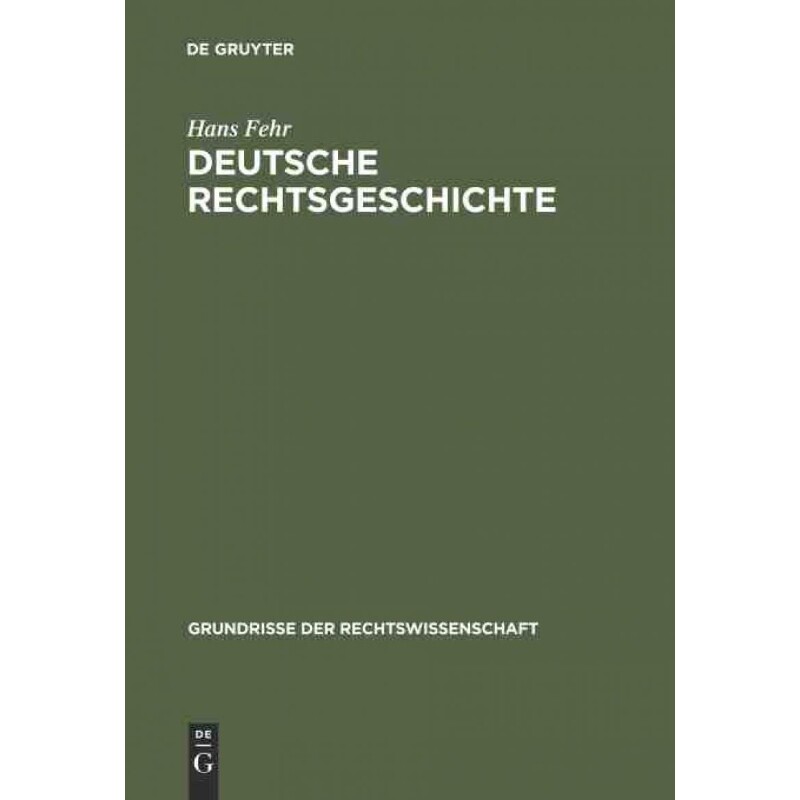 按需印刷不退不换DEG Deutsche Rechtsgeschichte[9783111164977]