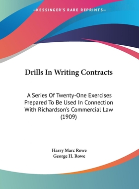 按需印刷Drills In Writing Contracts[9781120613455]