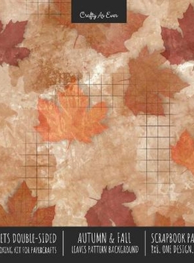 预订Autumn Fall Scrapbook Paper Pad 8x8 Decorative Scrapbooking Kit for Cardmaking Gifts, DIY Crafts, Printmaking, Paper