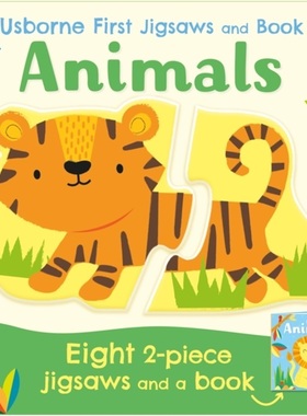 预订Usborne First Jigsaws And Book: Animals[9781474988537]