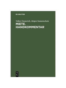 Handkommentar §§ 德语 Wohnraumkündigungsschutzgesetz BGB Miete. 580a 预订 535