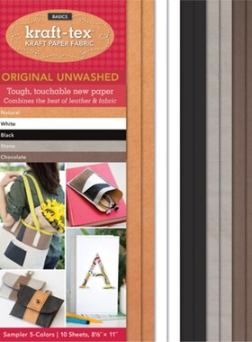 预订kraft-tex Basics 5 Colours Sampler Pack, Unwashed[9781617454714]