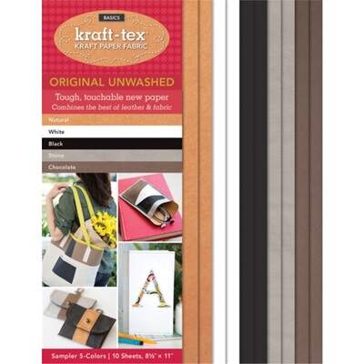 预订kraft-tex Basics 5 Colours Sampler Pack, Unwashed[9781617454714]
