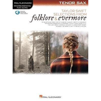 预订Taylor Swift - Selections from Folklore & Evermore:Tenor Sax Play-Along Book with Online Audio