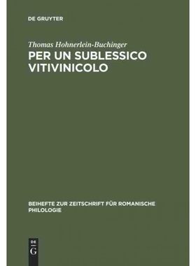 按需印刷DEG Per un sublessico vitivinicolo[9783484522749]