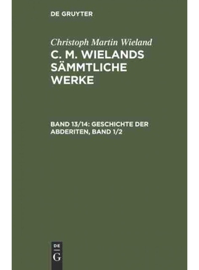 按需印刷不退不换DEG Geschichte der Abderiten, Band 1 2[9783111041131]