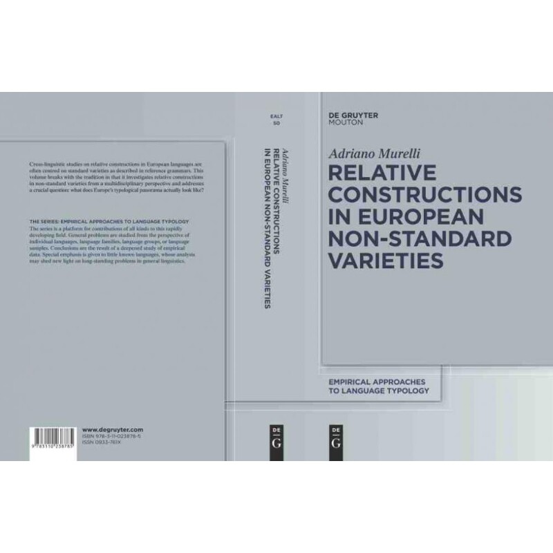 按需印刷不退不换DGYT Relative Constructions in European Non Standard Varieties[9783110238785]