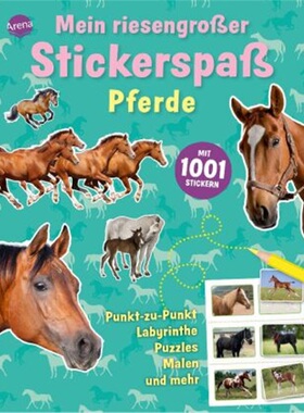 预订【德语】Mein riesengroßer Stickerspaß. Pferde[9783401709345]