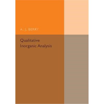 按需印刷Qualitative Inorganic Analysis[9781316509838]
