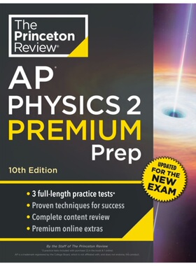 预售【2024新书】Ap Physics 2 Prem 10Th Ed[9780593517956]