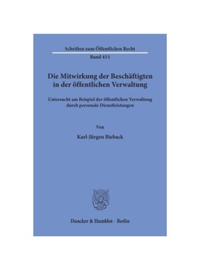 预订【德语】Die Mitwirkung der Besch?ftigten in der ?ffentlichen Verwaltung,:untersucht am Beispiel der ?ffentlichen Ver