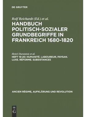预订DEG Handbuch politisch sozialer Grundbegriffe in Frankreich 1680 1820, Heft 19 20, Humanité. Laboure