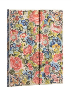 预订Pear Garden (Peking Opera Embroidery) Ultra Lined Hardcover Journal[9781439781364]