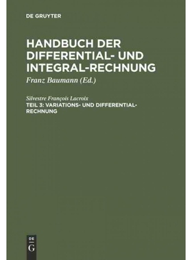 按需印刷不退不换德语Variations- und Differential- Rechnung:aus: Handbuch der Differential- und Inte[9783111083407]