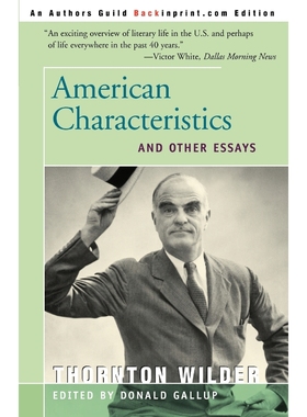 按需印刷American Characteristics and Other Essays[9781583483879]
