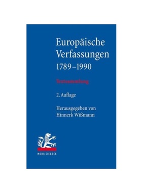 预订【德语】Europ?ische Verfassungen 1789-1990:Textsammlung
