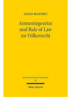 预订【德语】 Amnestiegesetze und Rule of Law im VOlker