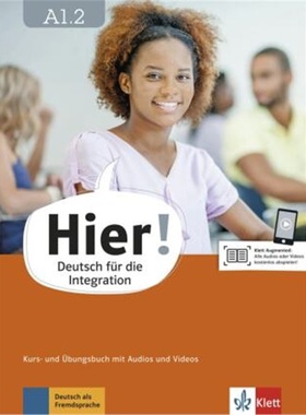 预订【德语】 Hier! A1.2 Kurs- und Übungsbuch mit Audios und Videos[9783126766814]