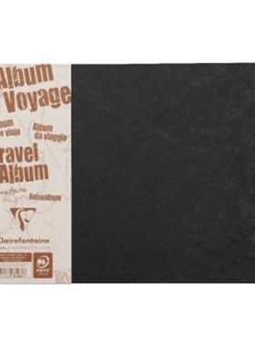 预订不退不换德语 Reisealbum Age Bag A4 quer liniert und blanko 40 Blatt, Schwarz[3329687810618]