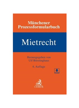 预订【德语】Münchener Prozessformularbuch Bd. 1: Mietrecht: