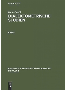 按需印刷不退不换DEG Hans Goebl: Dialektometrische Studien. Band 2[9783110607567]