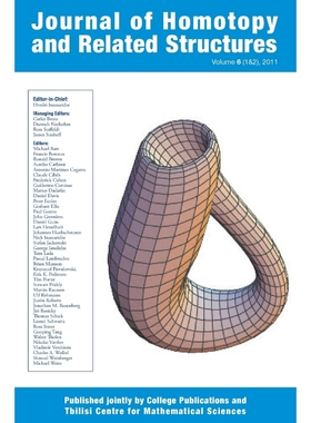 预订Journal of Homotopy and Related Structures 6(1&2)