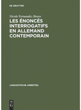 按需印刷DEG Les énoncés interrogatifs en allemand contemporain[9783484302891]