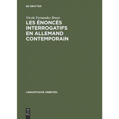 按需印刷不退不换DEG Les énoncés interrogatifs en allemand contemporain[9783484302891]