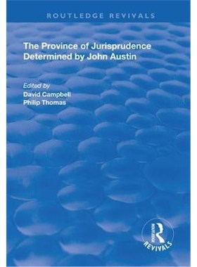 按需印刷The Province of Jurisprudence Determined by John Austin[9780367027513]