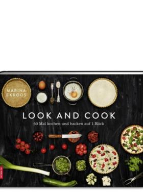 预订【德语】 Look and cook:60 Mal kochen und backen auf 1 Blick