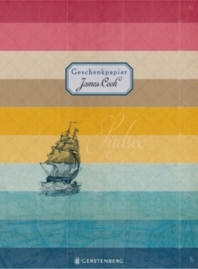 预订【德语】 James Cook Geschenkpapier, Motiv Südsee[4250915933191]