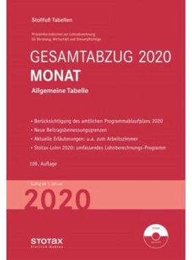 预订【德语】 Tabelle, Gesamtabzug 2020 Monat - Sondera
