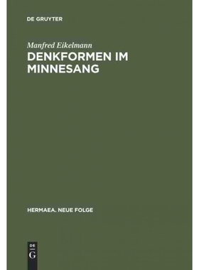 按需印刷DEG Denkformen im Minnesang[9783484150546]