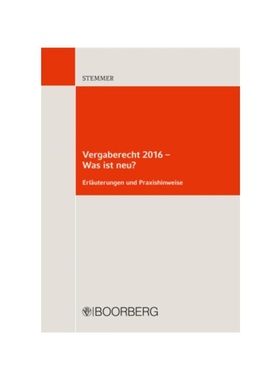 预订【德语】Vergaberecht 2016 - Was ist neu?:Erl?uterungen und Praxishinweise