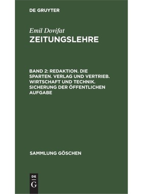 预订【德语】 Redaktion. Die Sparten. Verlag und Vertri