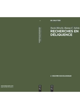 按需印刷不退不换DGYT Recherches en déliquence[9789027979124]