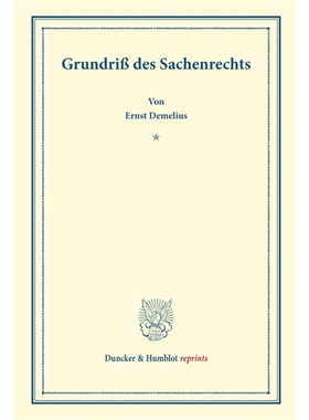 预订【德语】 Grundri? des Sachenrechts.:Grundri? des O