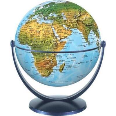 预订不退不换Physical World Globe 15cm:Swivel and Tilt World Physical Globe