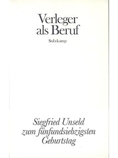 als Verleger Beruf 德语 预订