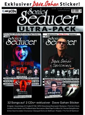 预订【德语】 Sonic Seducer Ultra-Pack 01/2022, m. 2 Audio-CDs:Ausgabe 10/2021 + 11/2021 mit exkl. Dave Gahan-Sticker + 3