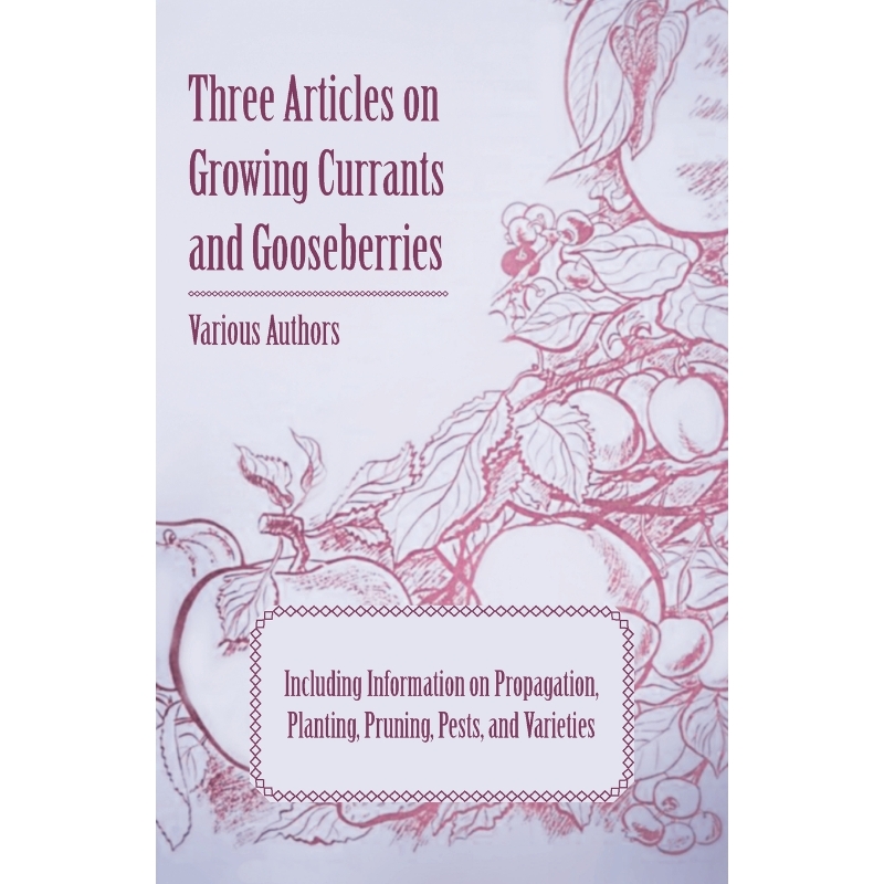 预订Three Articles on Growing Currants and Gooseberries - Including Information on Propagation, Planting