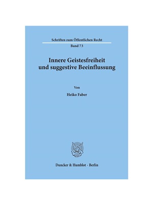 预订【德语】Innere Geistesfreiheit und suggestive Beeinflussung.: