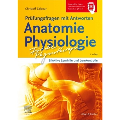 预订不退不换德语Fur die Physiotherapie - Prufungsfragen mit Antworten: Anatomie Physiologie[9783437452826]