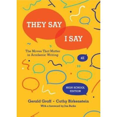 预订They Say / I Say:The Moves That Matter in Academic Writing