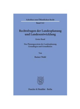 预订不退不换德语Rechtsfragen der Landesplanung und Landesentwicklung.:Band I: Das Planungssystem der Landesplanung. Grun
