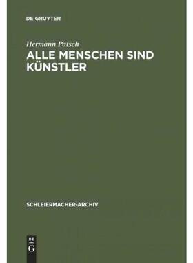 按需印刷不退不换DEG Alle Menschen sind Künstler[9783110102185]