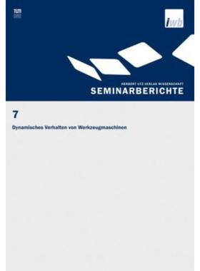 预订【德语】 Dynamisches Verhalten von Werkzeugmaschinen: