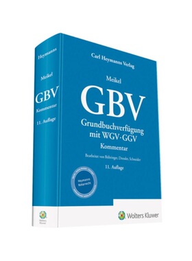 预订不退不换德语GBV Grundbuchverfügung mit WGV und GGV:Kommentar