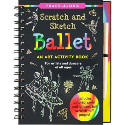 无货 刮刮素描书 Ballet Scratch and Sketch  英文原版 儿童手工DIY 创意趣味书
