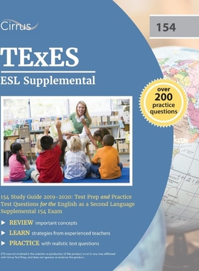 按需印刷TExES ESL Supplemental 154 Study Guide 2019-2020[9781635304800]